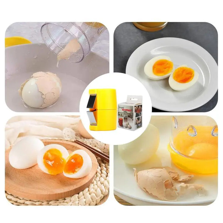 Egg Cracker Stainless Steel Egg Cracker Tool for Raw Eggs Egg Shell Cutter Tool Egg Peeler Tool for Hard Boiled Eggs Raw Eggs